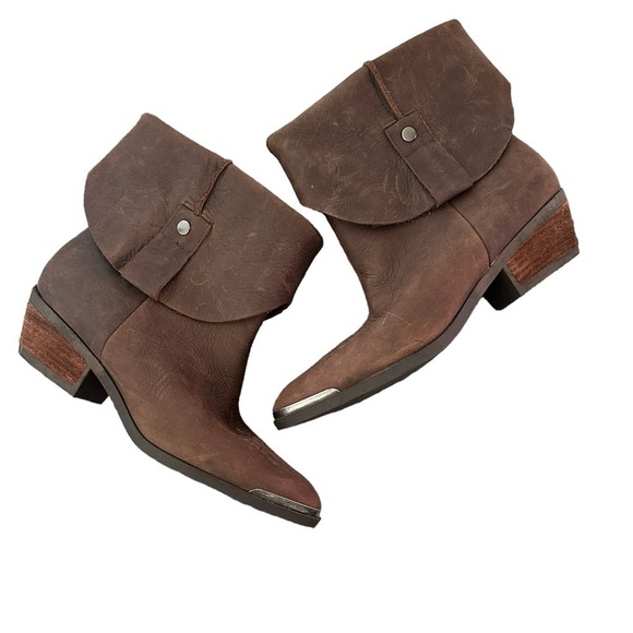 DENIM & SUPPLY Ralph Lauren Leather Rafita Cowboy Boots 5 - Picture 1 of 7